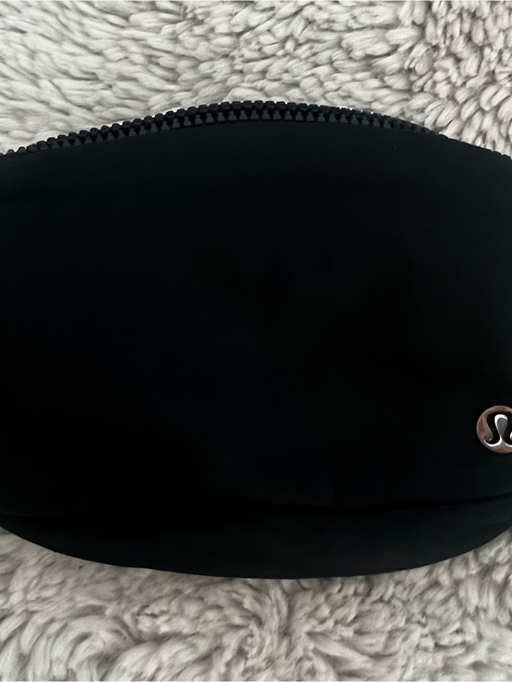lululemon athletica Black Cosmetic Pouch with Logo Accent
